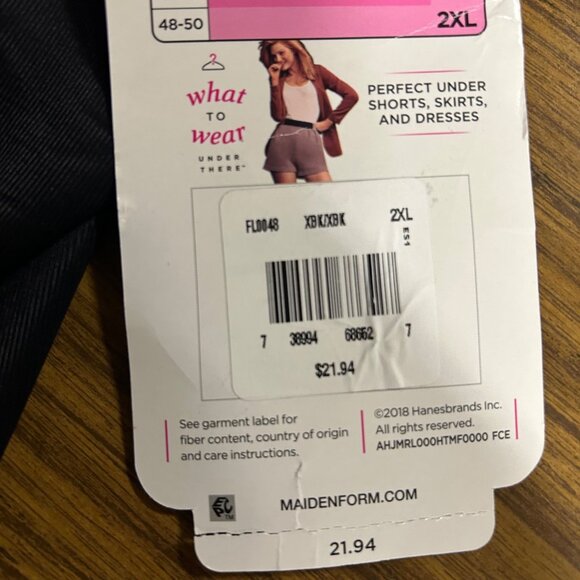 Maidenform Flexees Womens Sculpting Singlet Ultra Firm Comfort Size 2XL Black - Picture 8 of 9